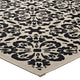 Black and Beige Ariana Vintage Floral Trellis 8x10 Indoor and Outdoor Area Rug