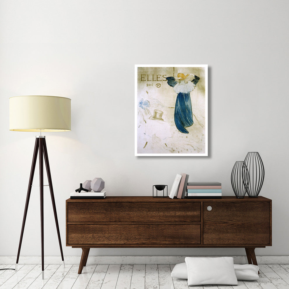 "Elles" Digital Paper Print by Henri Toulouse-Lautrec, 31"x38"