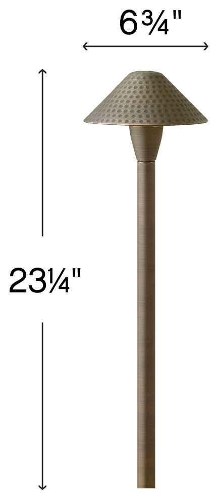 Hinkley Hardy Island Large Hammered Led Path Light, Matte Bronze