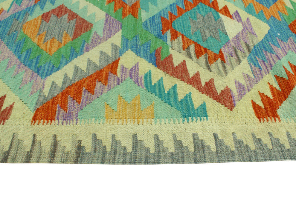 Sangat Kilim Vicdan Red/Ivory Runner, 2'9x15'8