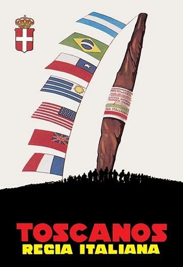 Italian Cigar- Framed Paper Poster 20" x 30"