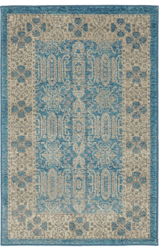 Unique Loom Light Blue Aigen Salzburg 2'x3' Area Rug