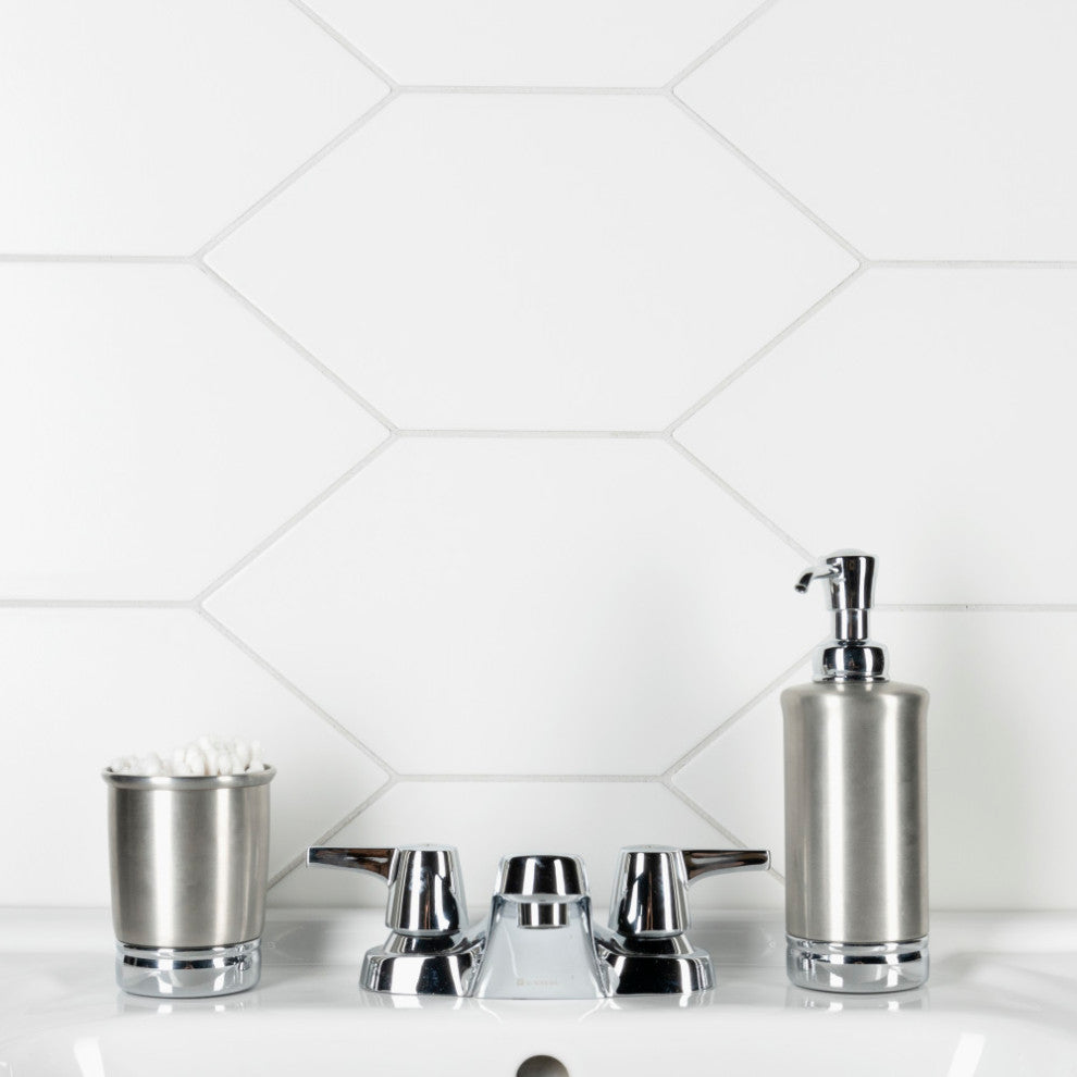 Textile Basic Kayak White Porcelain Floor and Wall Tile