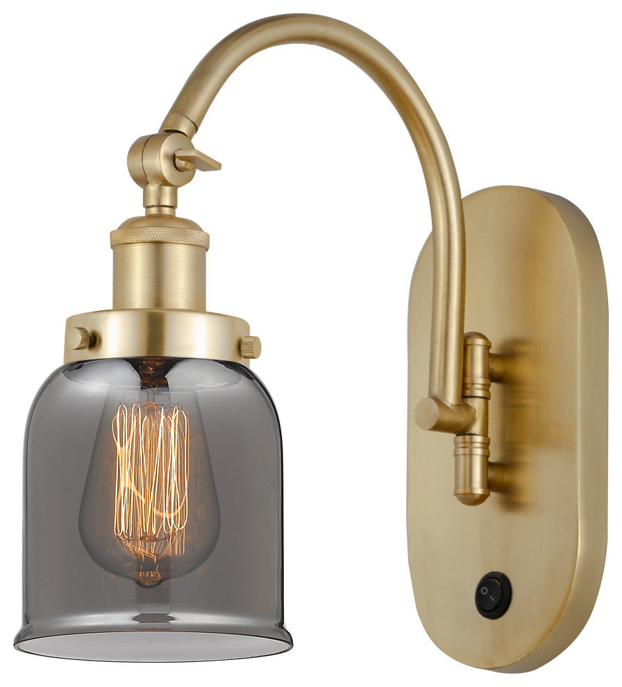 Bell Sconce, Satin Gold, Plated Smoke, Plated Smoke