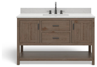 The Betsy Bathroom Vanity, Brown, 54", Single Sink, Freestanding