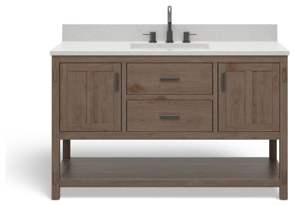 The Betsy Bathroom Vanity, Brown, 54", Single Sink, Freestanding