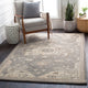Surya Caesar CAE-1196 Traditional Area Rug, Charcoal, 3' x 12' Runner