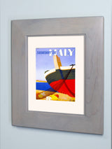 Concealed Picture Frame Medicine Cabinet, Gray, 14"x18"