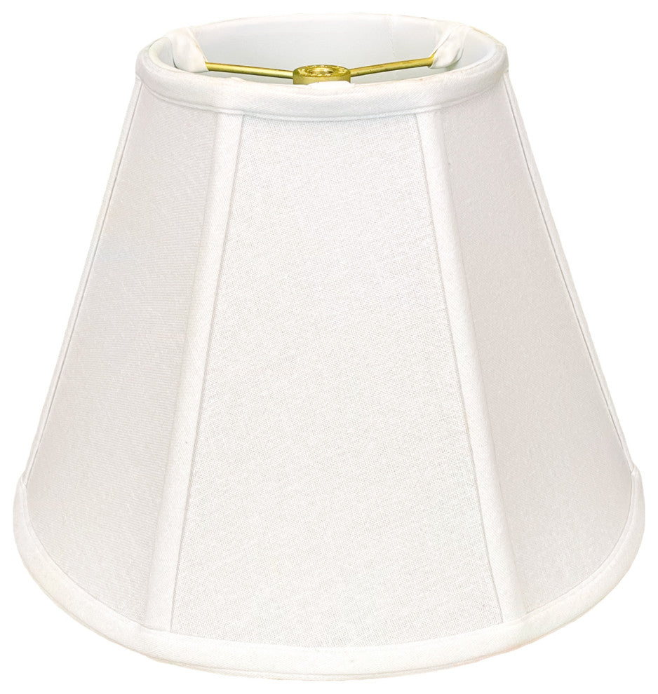 Royal Designs Deep Empire Bell Lamp Shade, White, 8x14x11, Single