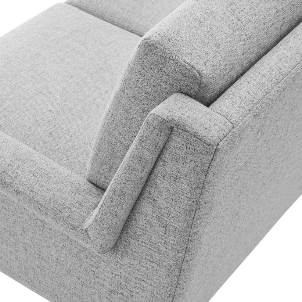 Sofa, Fabric, Black Gray, Modern, Living Lounge Hotel Lobby Hospitality