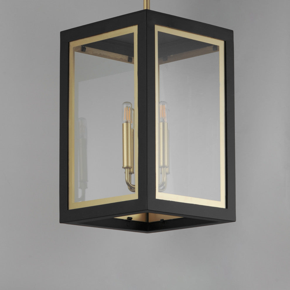 Maxim 30058CL Neoclass 4 Light 12"W Outdoor Pendant - Black / Gold