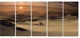 Beautiful Brown Fantasy Terrain, Landscape Canvas Art Print, 60"x28", 5 Panels