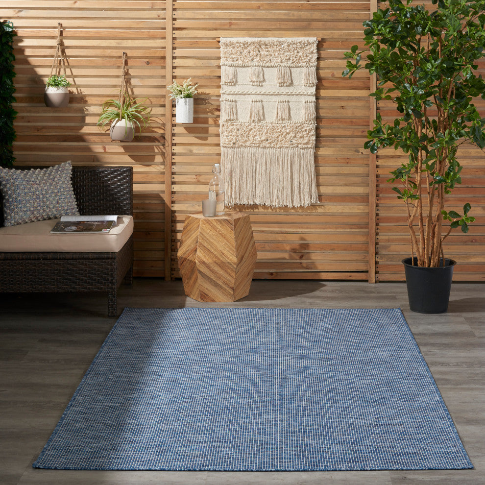 Nourison Positano Contemporary Area Rug, Navy Blue, 3'x5'
