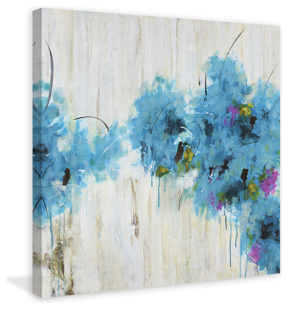 "Center Piece II 2" by Julie Joy Painting Print Wrapped Canvas, 48x48