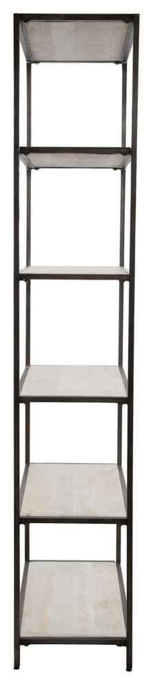 Uttermost 22960 Baldwin 31"W 6 Shelf Display Shelf - Iron / White Wash