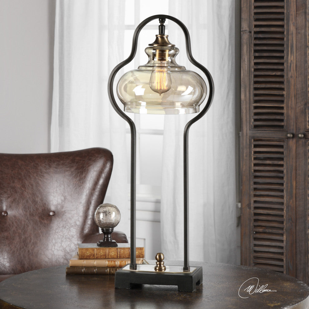Uttermost Cotulla Desk Lamp, Aged Black