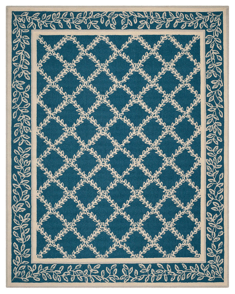 Safavieh Chelsea Hk230N Rug, Navy/Creme, 3'9"x5'9"