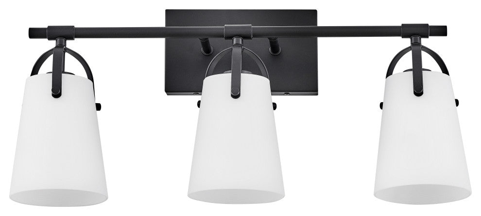Hinkley Foster Medium Three Light Vanity, Black