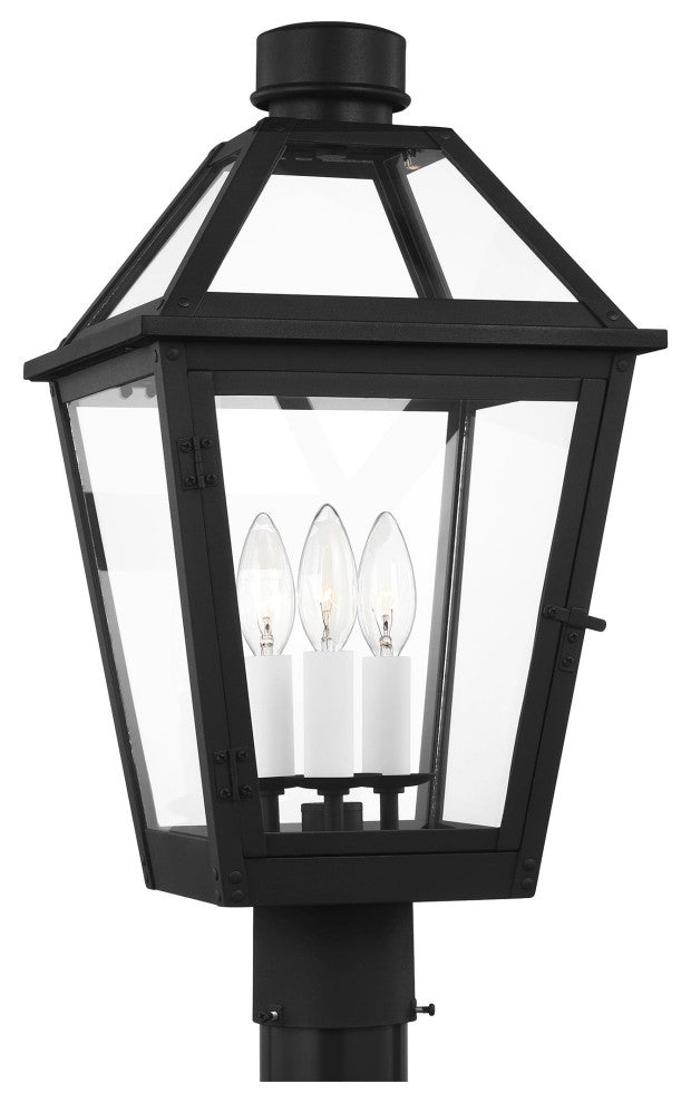 Hyannis Medium Post, Textured Black