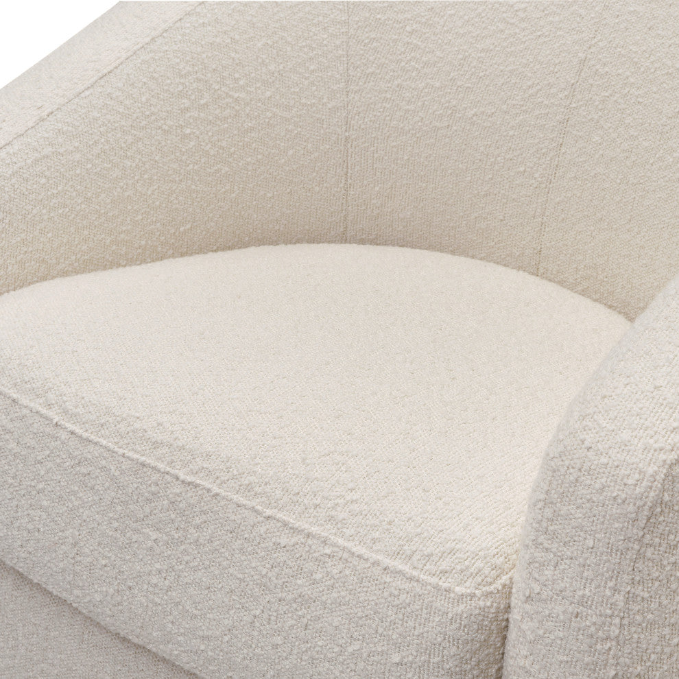 Madison Swivel Glider, Ivory Boucle