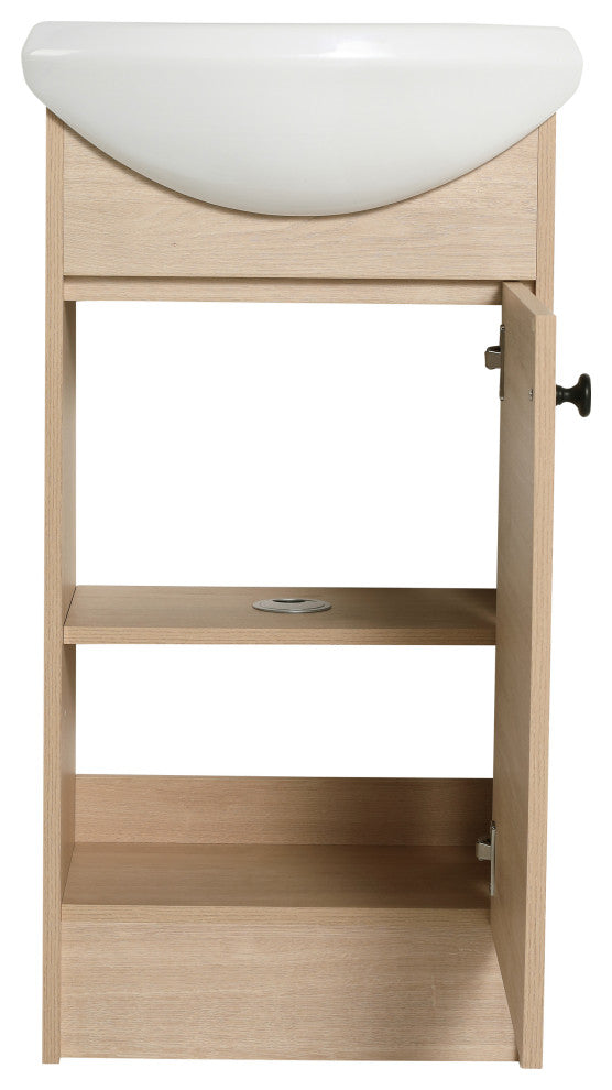 TATEUS Freestanding Bathroom Vanity, Small Bathroom Vanity With Sink  18 Inch
