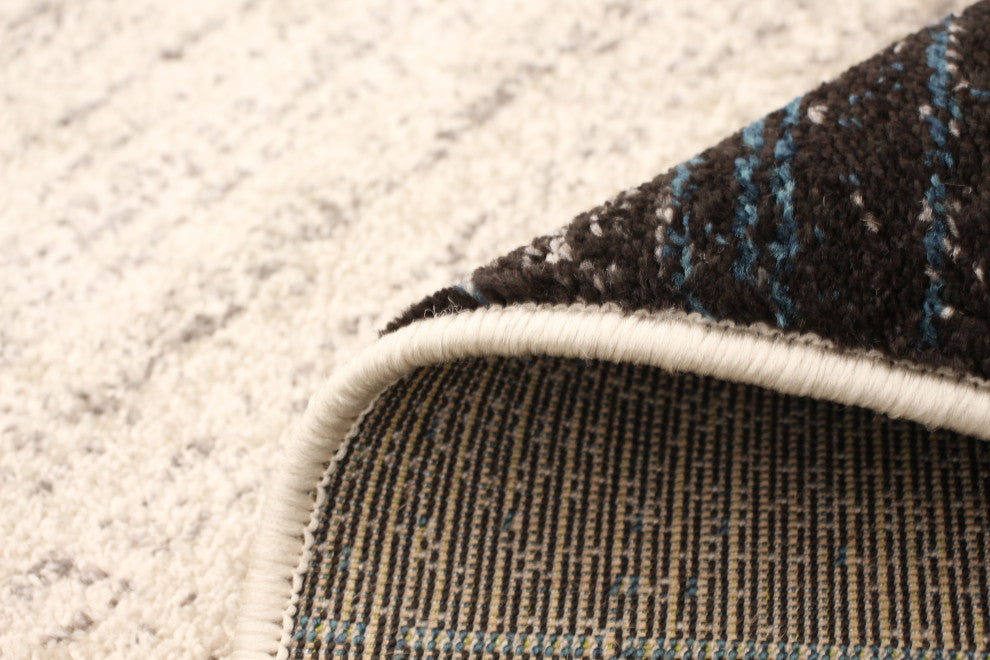 Ayla eCarpetGallery Area Rug, Ivory-Blue, 7'10"x10'2"