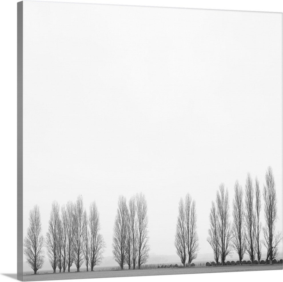 "Wrapped in silence" Wrapped Canvas Art Print, 36"x34"x1.5"