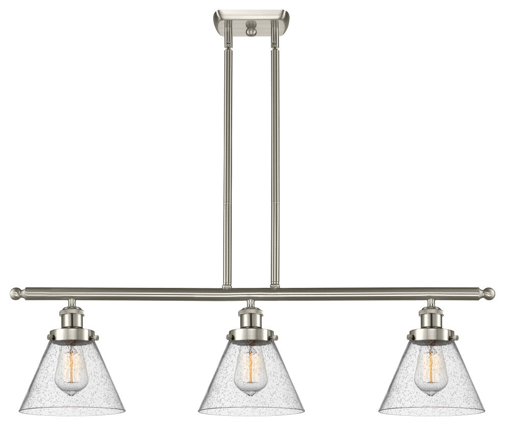 Innovations 916-3I-SN-G44-L-LED 3-Light Island Light, Brushed Satin Nickel