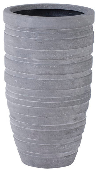 June Slim Planter, Raw Gray, Small