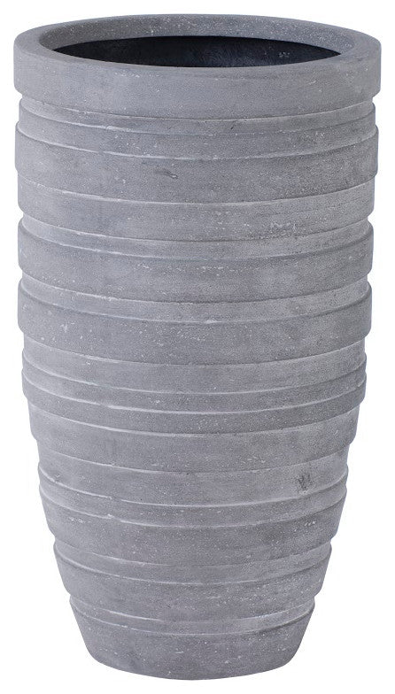 June Slim Planter, Raw Gray, Small