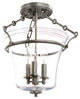 Hudson Valley 830-HN, 3 Light Semi Flush