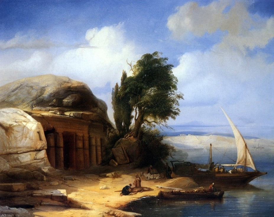 Jacobus Albertus Michael Jacobs On the Banks of the Nile Wall Decal