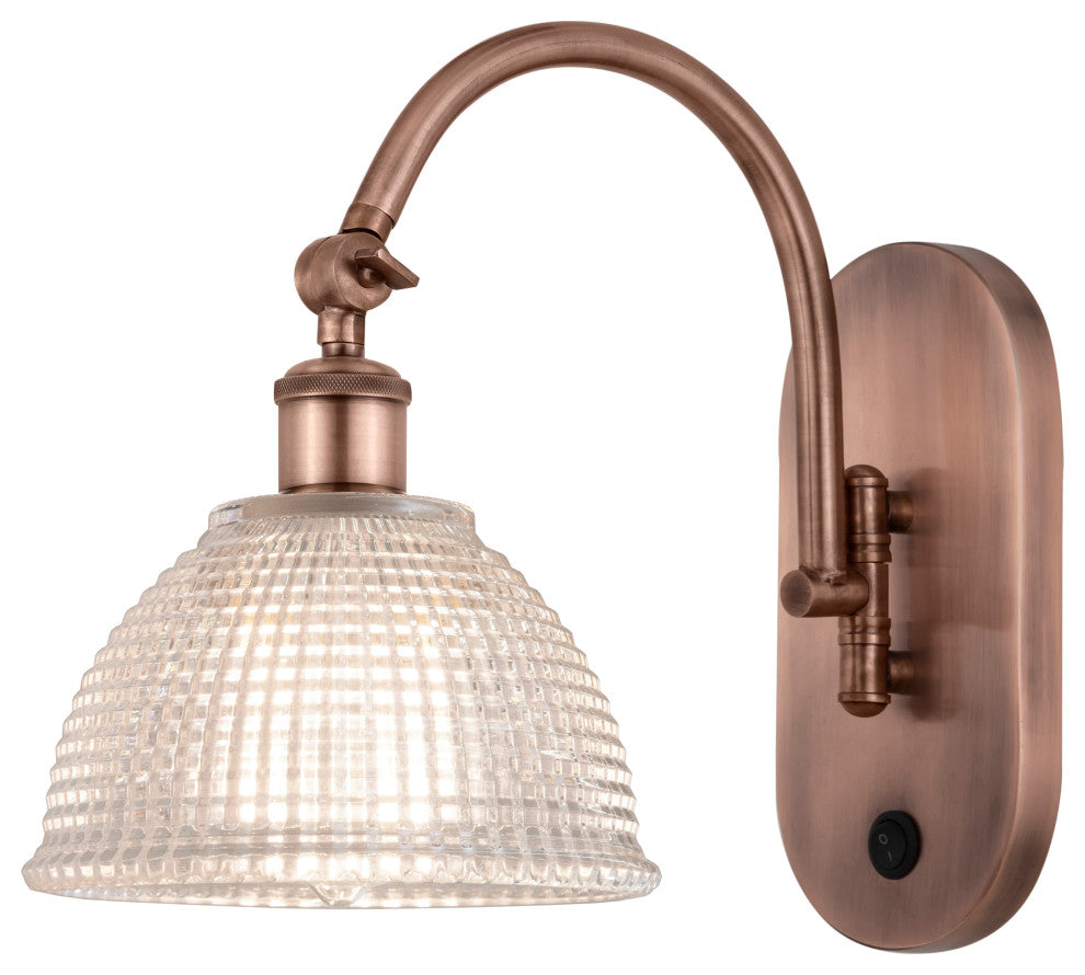 Innovations 518-1W-AC-G422-LED 1-Light Sconce, Antique Copper