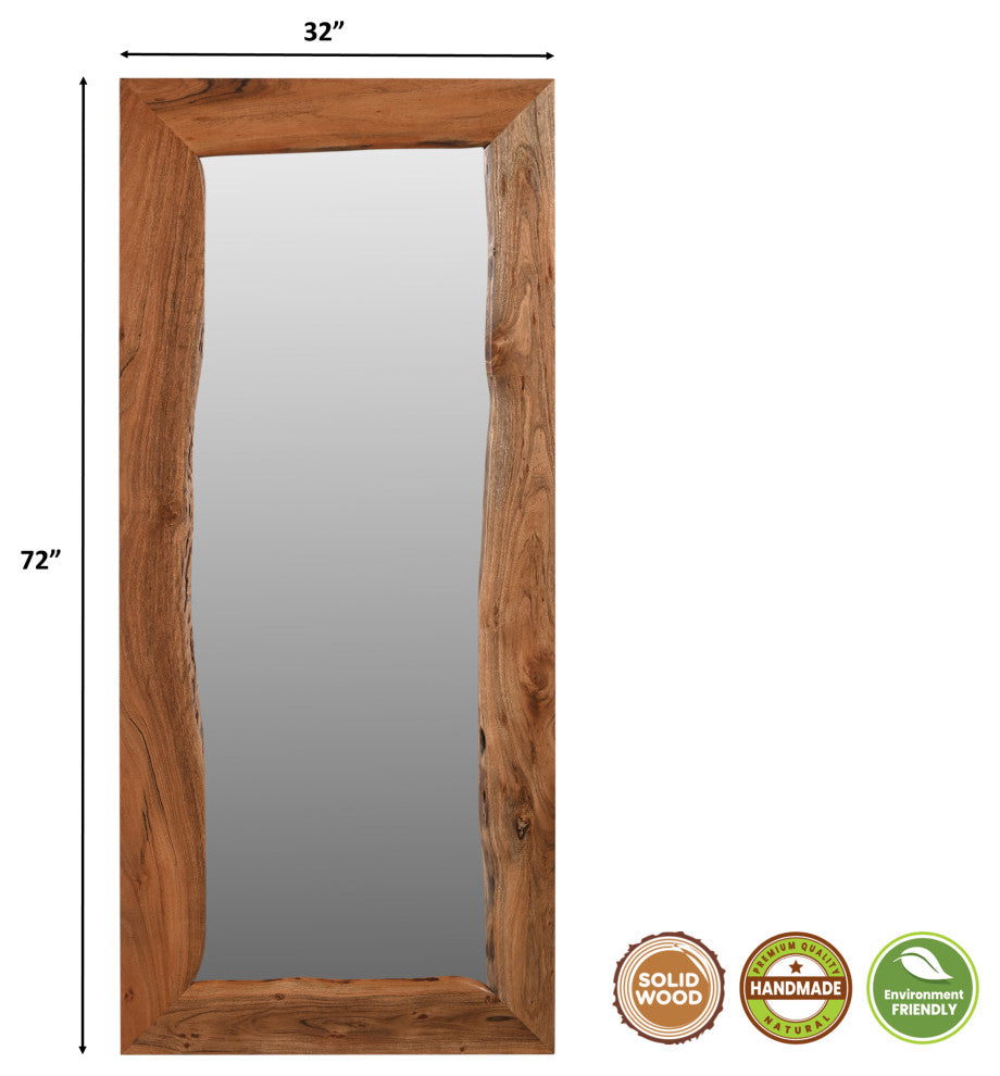 Stafford Live Edge Vanity Accent Mirror, 72" W