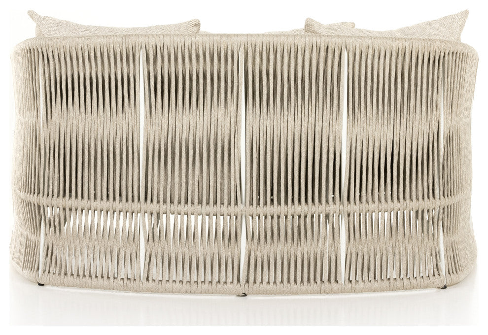 Porto Outdoor Day Bed-White Aluminum