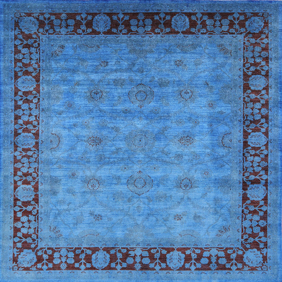 Ahgly Company Indoor Square Mid-Century Modern Area Rugs, 4' Square