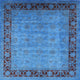 Ahgly Company Indoor Square Mid-Century Modern Area Rugs, 4' Square