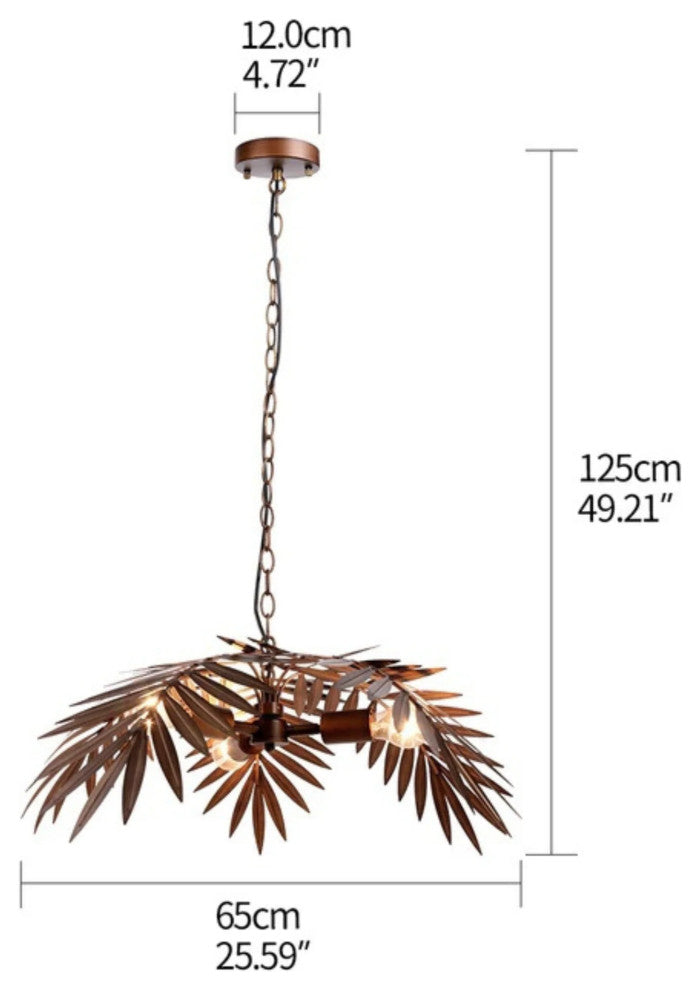 Deinze | Modern Loft Coconut Tree Chandelier for Restaurant, 1 Layer Pendant