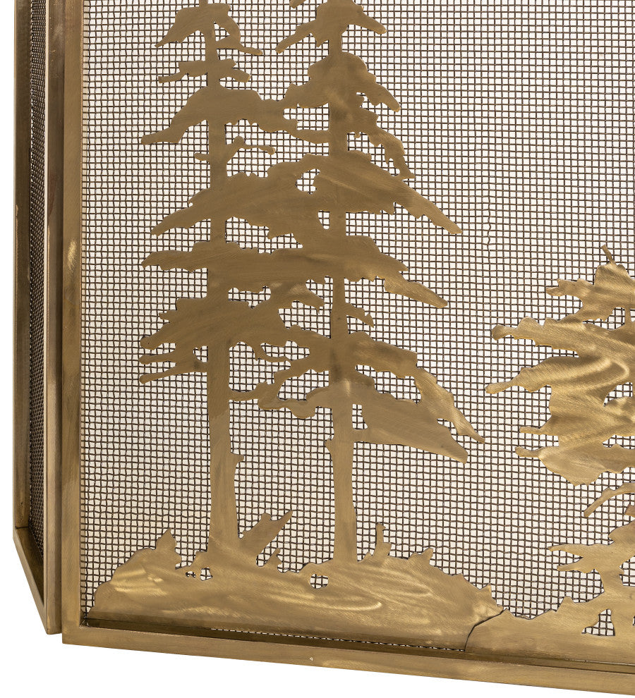 56"x28" Tall Pines Fireplace Screen