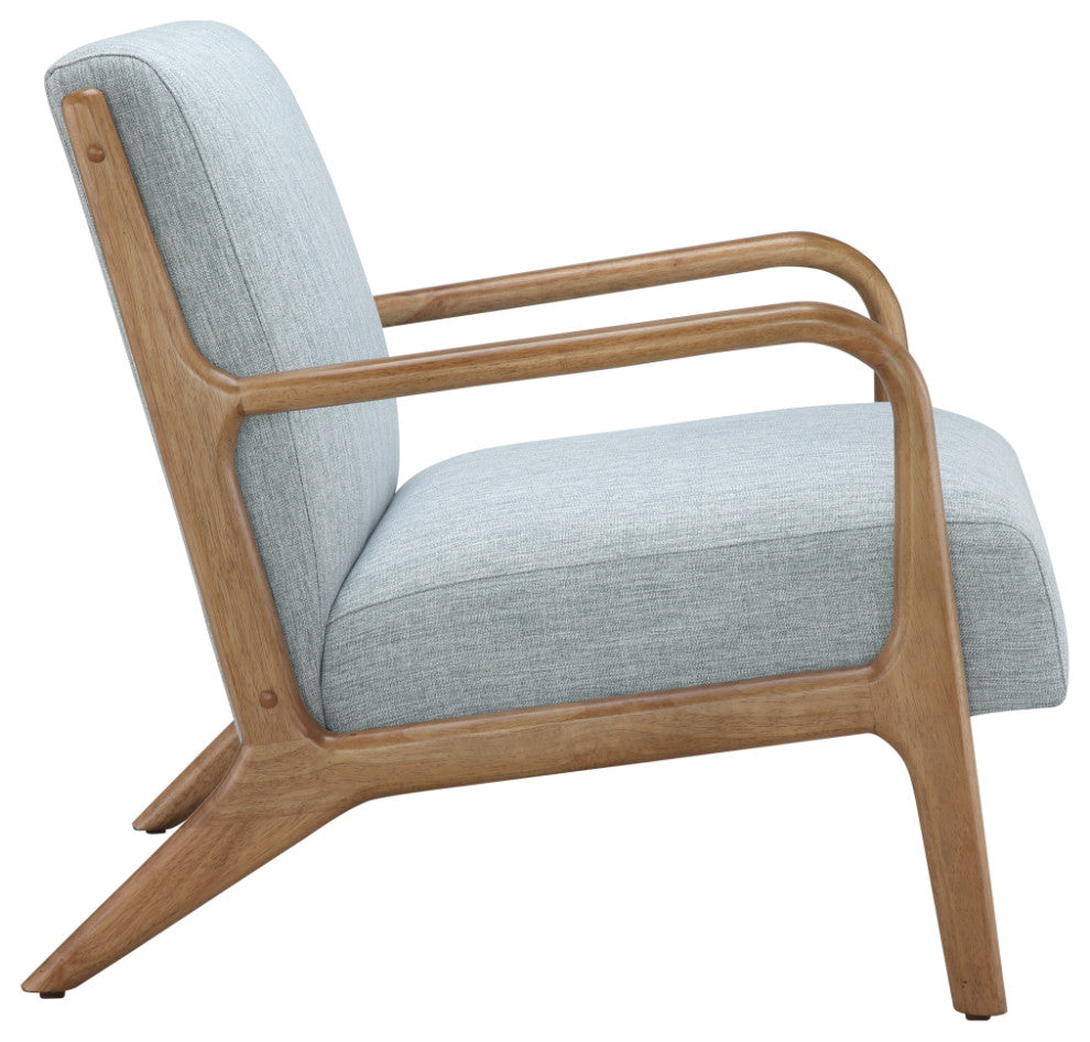 INK+IVY Novak Mid-Century Modern Accent Armchair, Light Blue