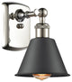 Innovations 516-1W-PN-M8-BK-LED 1-Light Sconce, Polished Nickel