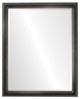 Pasadena Framed Rectangle Mirror, Black Silver, 21"x25"