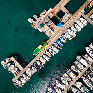 "Neatly Docked Boats" Print on Canvas by Karolis Janulis