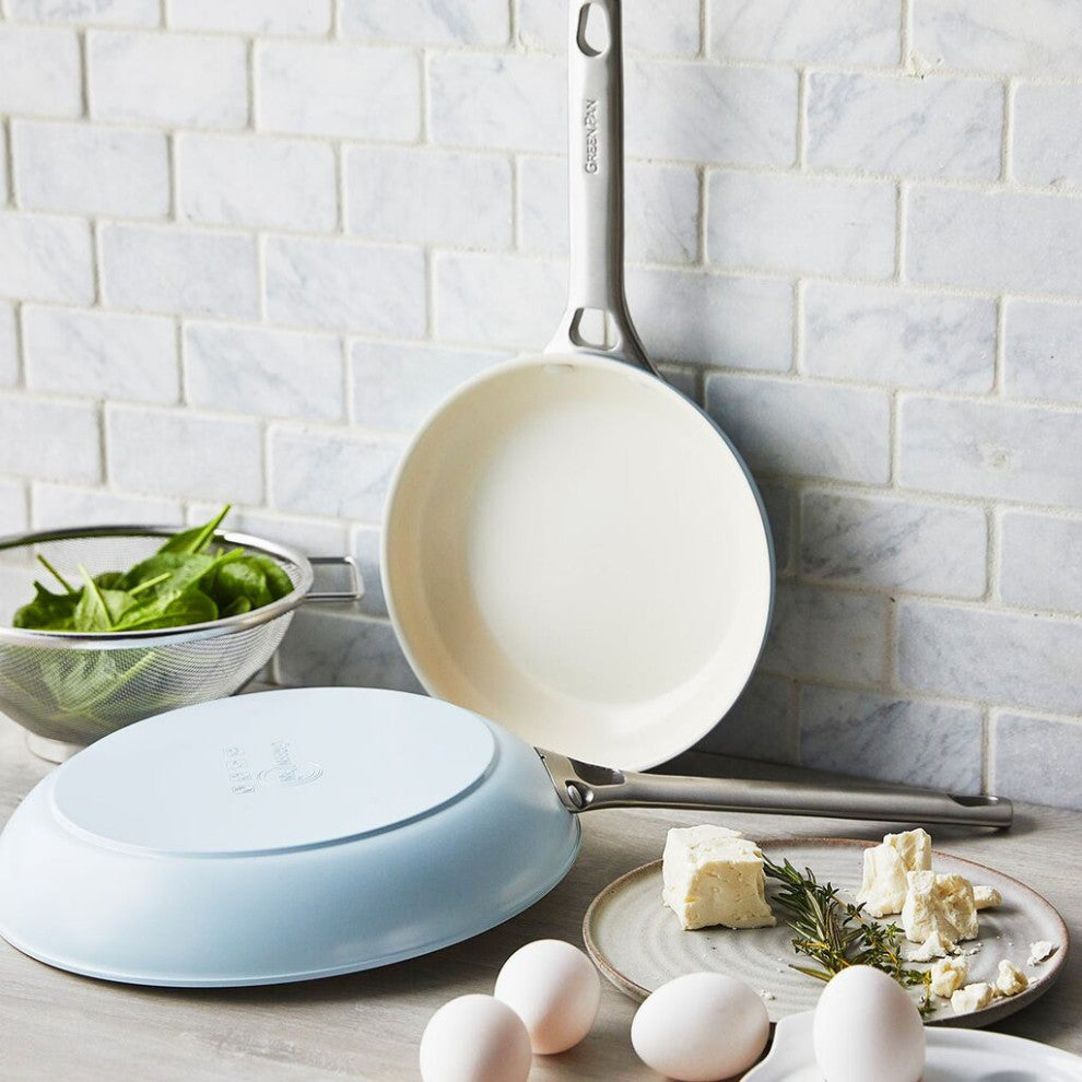 GreenPan Padova Collection 8" & 10" Open Frypan Set | Light Blue