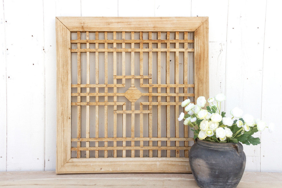 Chaka Antique Geometric Window Panel