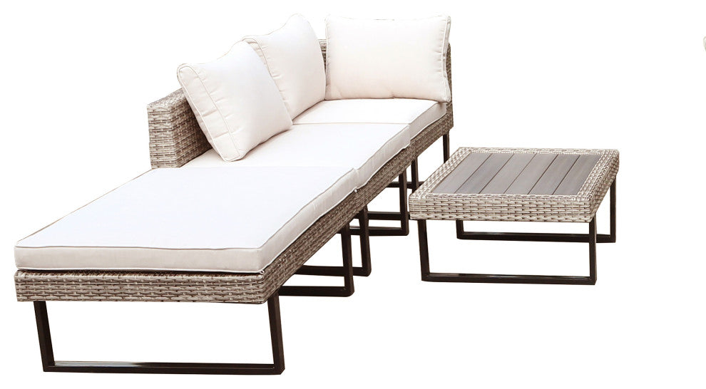 Outdoor Corner Patio Sectional and Tables