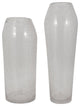 Glass, 19" Floor Vase Bubble Clear