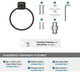 Amerock Stature Transitional Towel Ring, Oil Rubbed Bronze