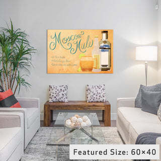 "How to Create a Moscow Mule" Print by 5by5collective, 26"x18"x1.5"