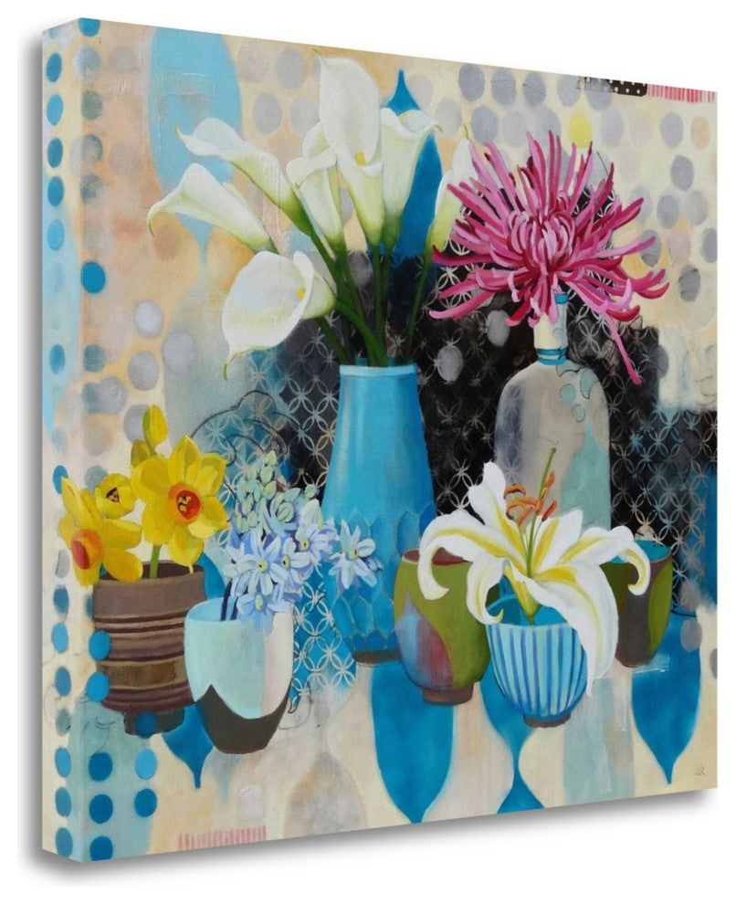 "Collection Of Blue" By Jennifer Rasmusson, Giclee Print on Gallery Wrap Canvas